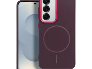 Case for Samsung A17 / A18 Frame Mag Cover compatible with MagSafe purple
