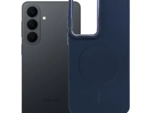 Samsung S26 PLUS Frame Mag Cover tok, MagSafe-fel kompatibilis, sötétkék