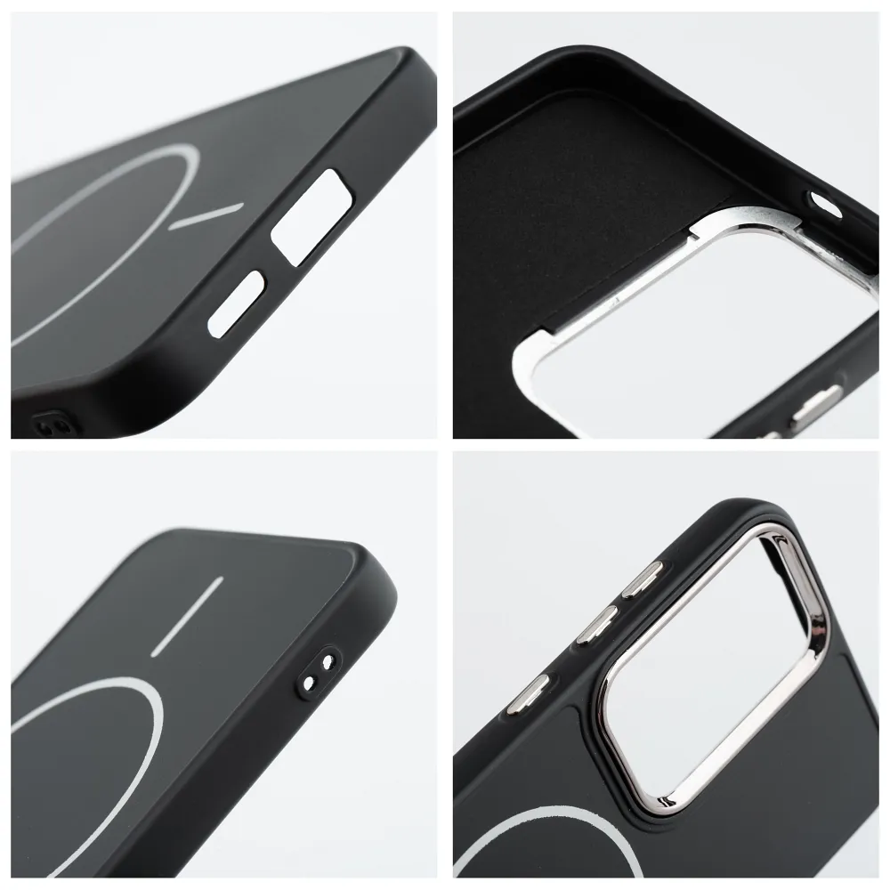 Samsung A57 Frame Mag Cover tok, MagSafe-fel kompatibilis, fekete - Image 3