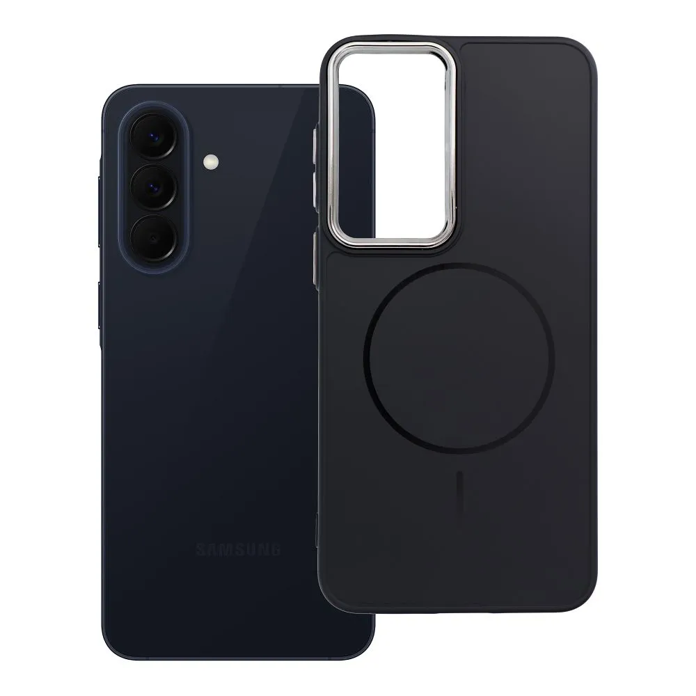 Samsung A57 Frame Mag Cover tok, MagSafe-fel kompatibilis, fekete