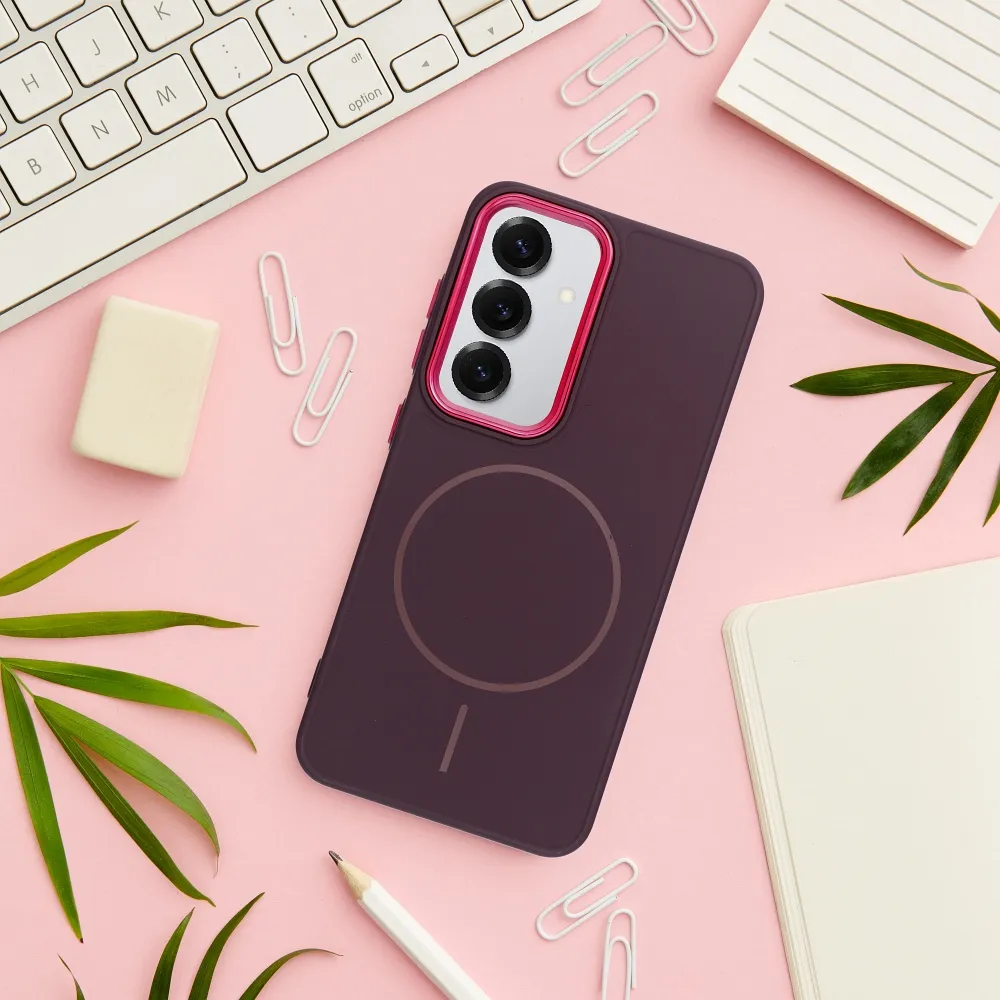 Case for Samsung A57 Frame Mag Cover compatible with MagSafe purple - Image 2