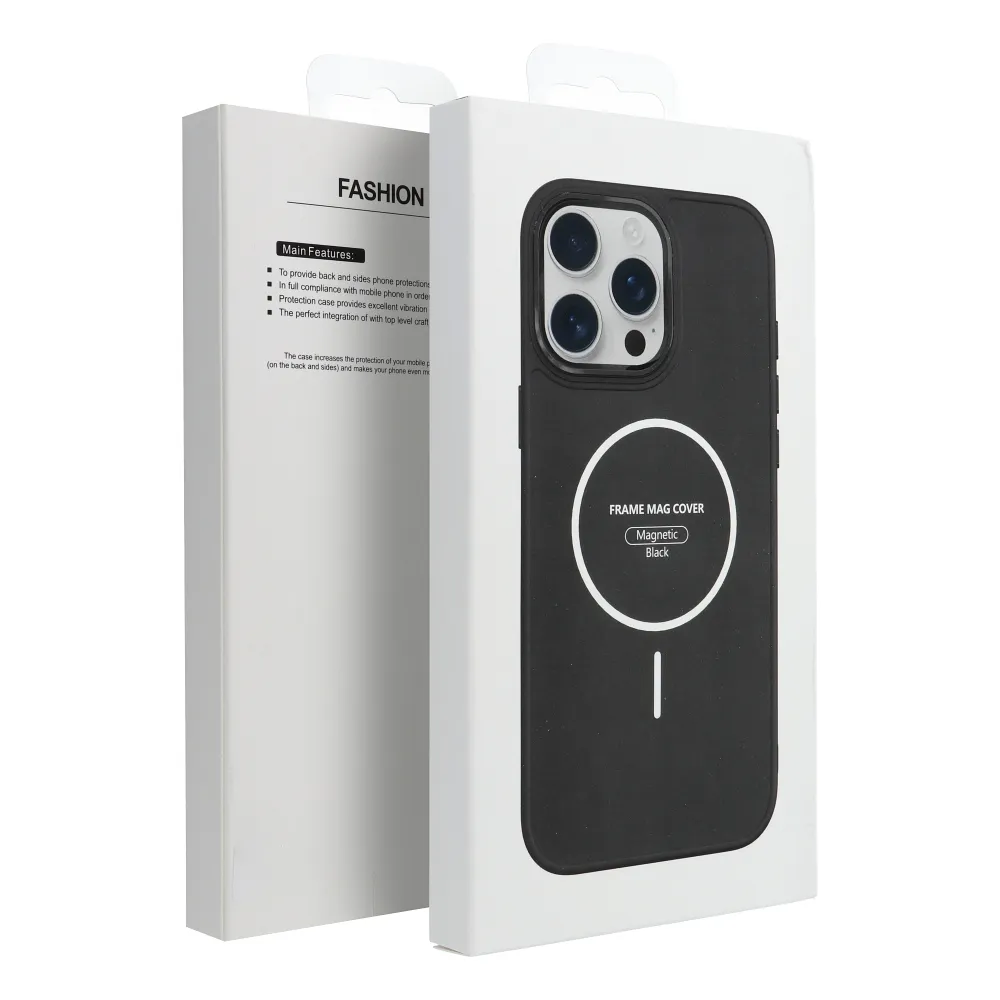 Case for Samsung A27 Frame Mag Cover compatible with MagSafe black - Image 5