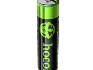 Rechargeable battery R6 (AA) 860 mAh with USB C + cable USB A to 2 x USB C 2 pcs Hoco JA3 black
