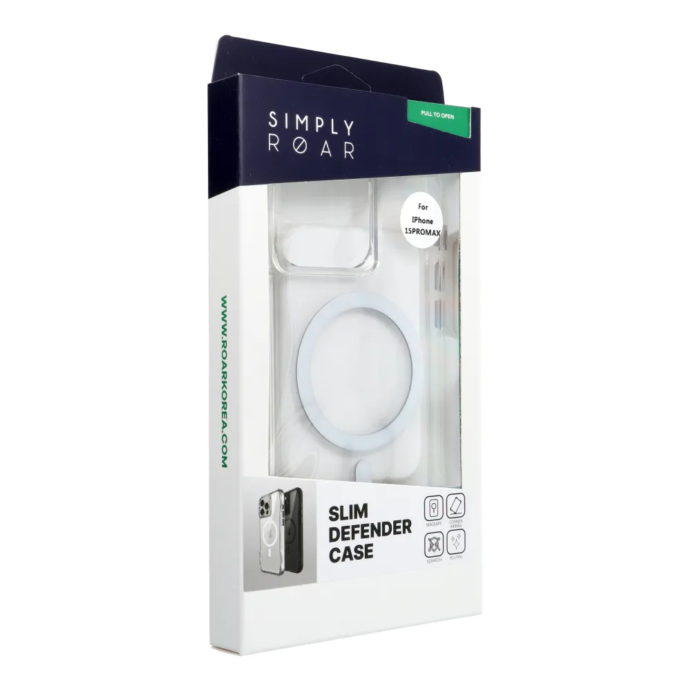 ROAR case SLIM DEFENDER compatible with MagSafe for IPHONE 15 Pro Max transparent - Image 2