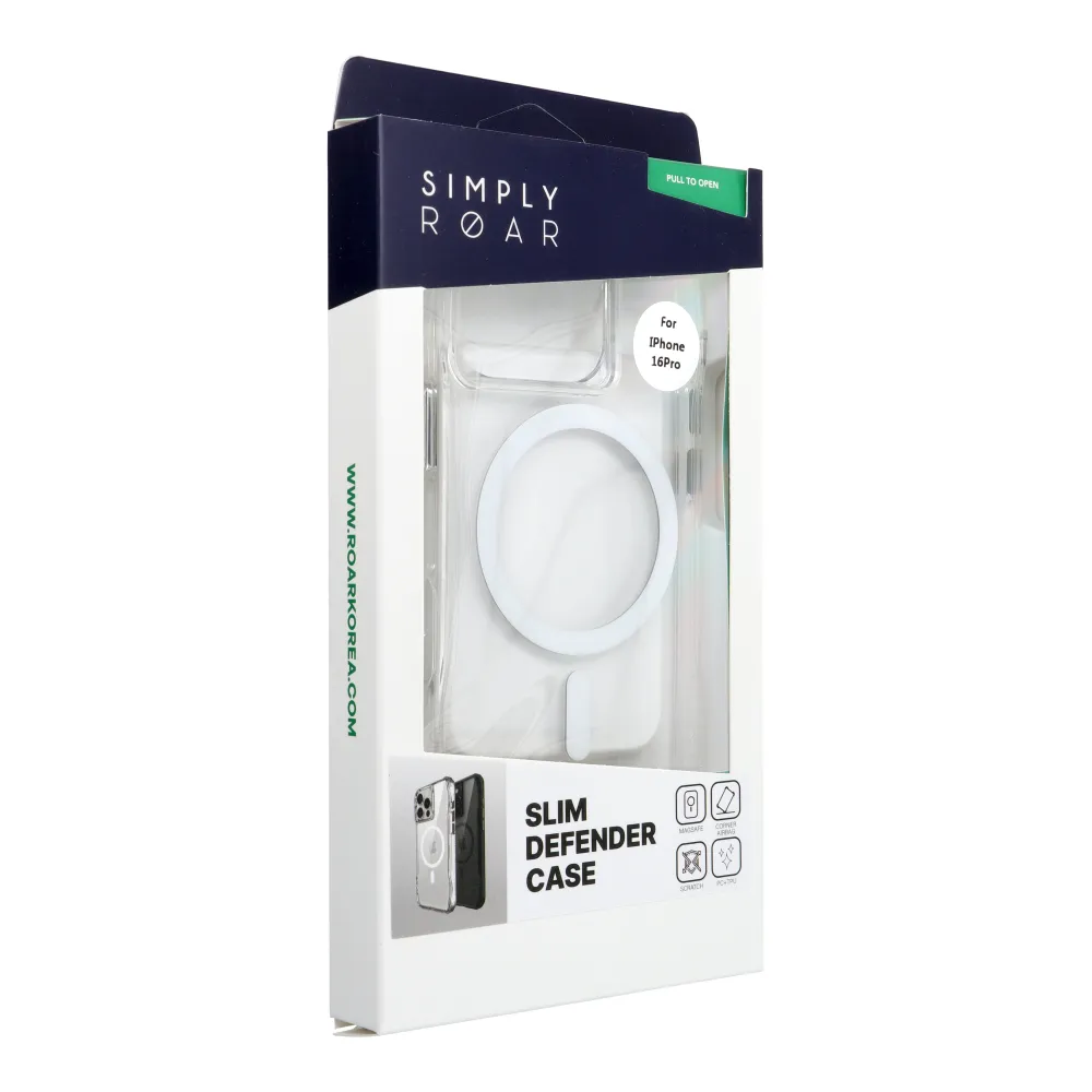ROAR case SLIM DEFENDER compatible with MagSafe for IPHONE 16 Pro transparent - Image 2