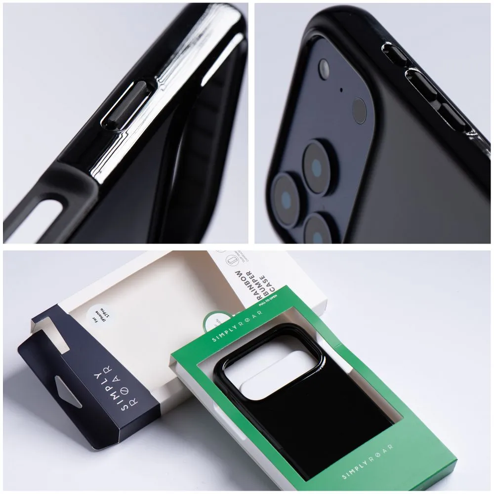 ROAR case RAINBOW BUMPER compatible with MagSafe for IPHONE 17 Pro Max black - Image 10