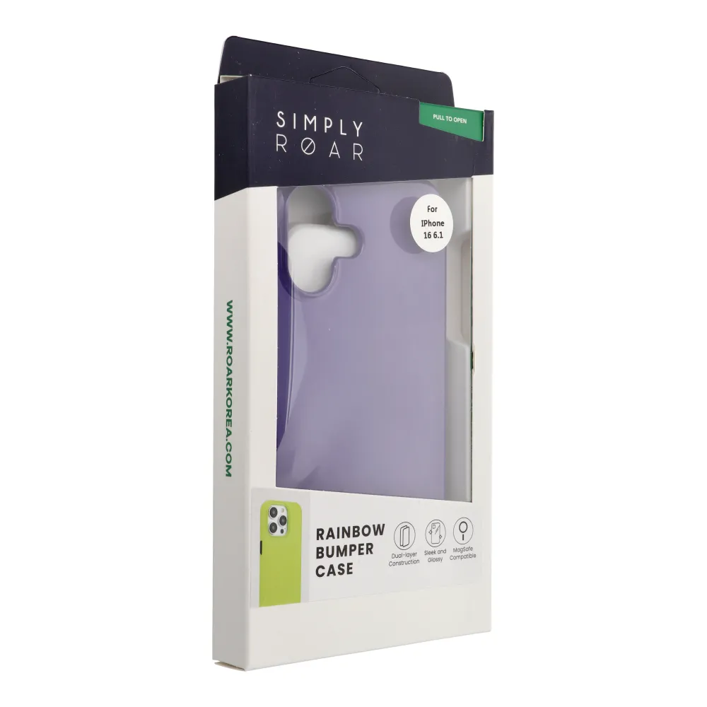 ROAR case RAINBOW BUMPER compatible with MagSafe for IPHONE 16 purple - Image 2
