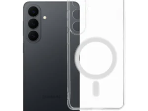 Case for Samsung S26 PLUS Clear Case 2 mm Mag Cover compatible with MagSafe (camera protection) transparent