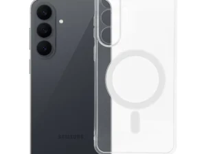 Case for Samsung S25 FE / S26 FE Clear Case 2 mm Mag Cover compatible with MagSafe (camera protection) transparent