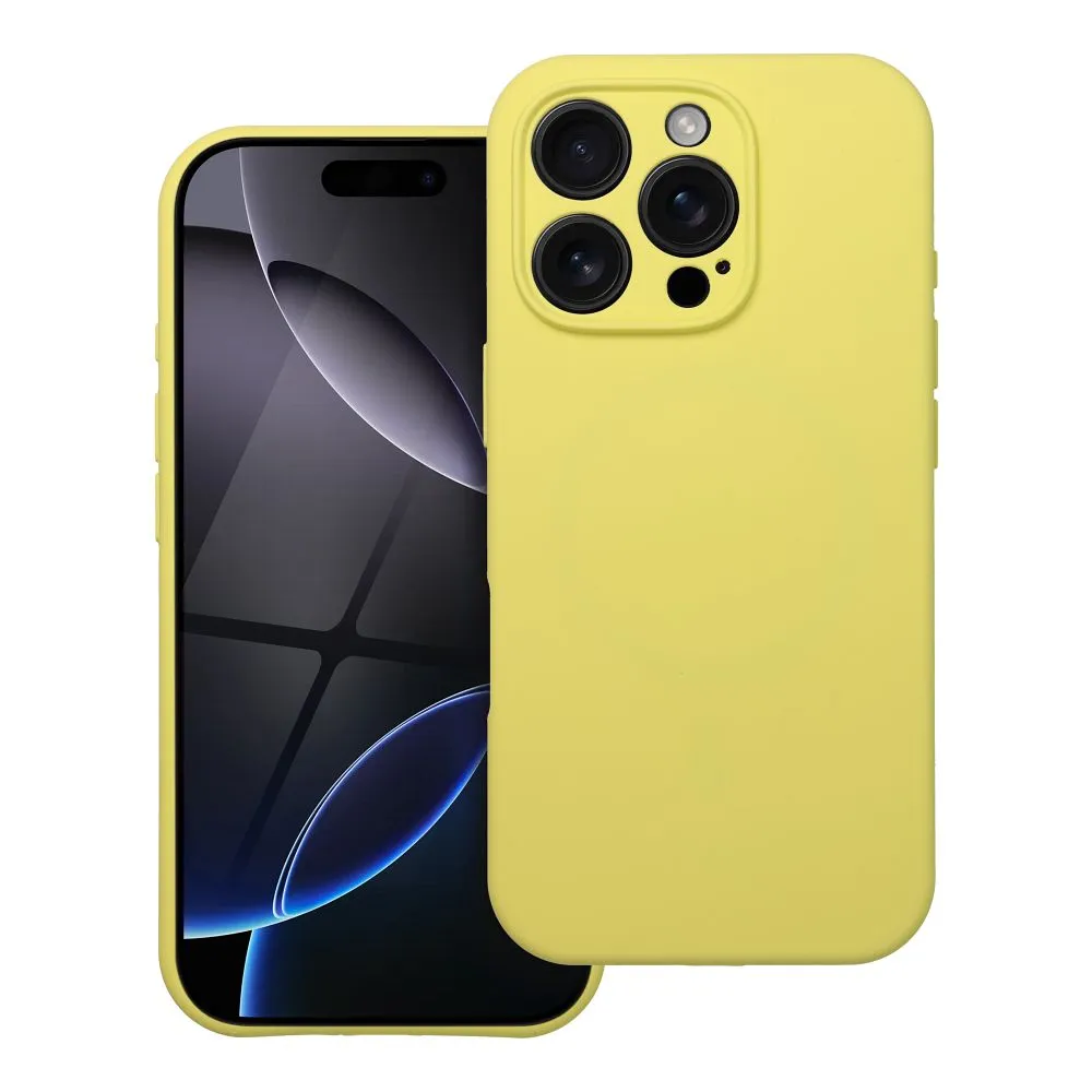 Case for iPhone 15 Silicone 2mm (camera protection) compatible with MagSafe yellow - Image 2