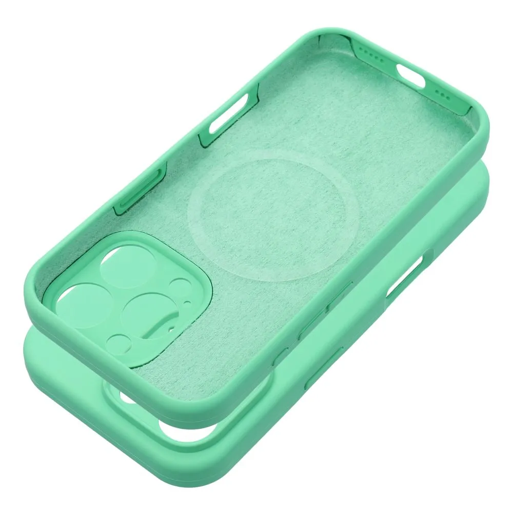 Case for iPhone 16 PRO MAX Silicone 2mm (camera protection) compatible with MagSafe mint - 5. kép