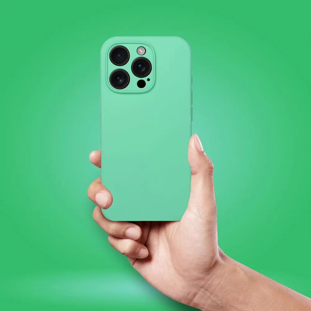 Case for iPhone 16 PRO MAX Silicone 2mm (camera protection) compatible with MagSafe mint - 3. kép
