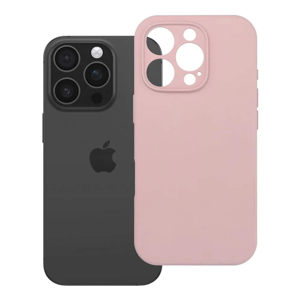 Case for iPhone 16 PRO Silicone 2mm (camera protection) compatible with MagSafe powder pink
