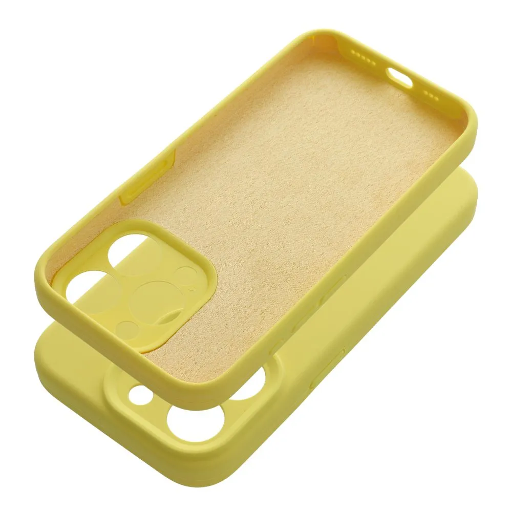 Case for iPhone 16 PLUS Silicone 2mm (camera protection) compatible with MagSafe yellow - Image 2