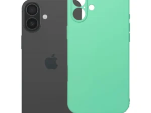 Case for iPhone 16 PLUS Silicone 2mm (camera protection) compatible with MagSafe mint