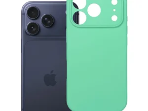 Case for iPhone 17 Pro / 18 Pro (low camera edge) Silicone 2mm (camera protection) zgodny z MagSafe mint