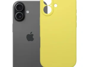 Case for iPhone 17 Silicone 2mm (camera protection) zgodny z MagSafe yellow