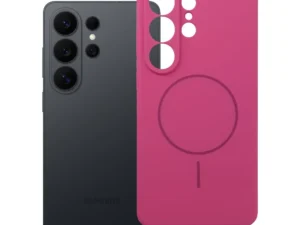 Case for Samsung S26 ULTRA Silicone 2mm (camera protection) compatible with MagSafe pink