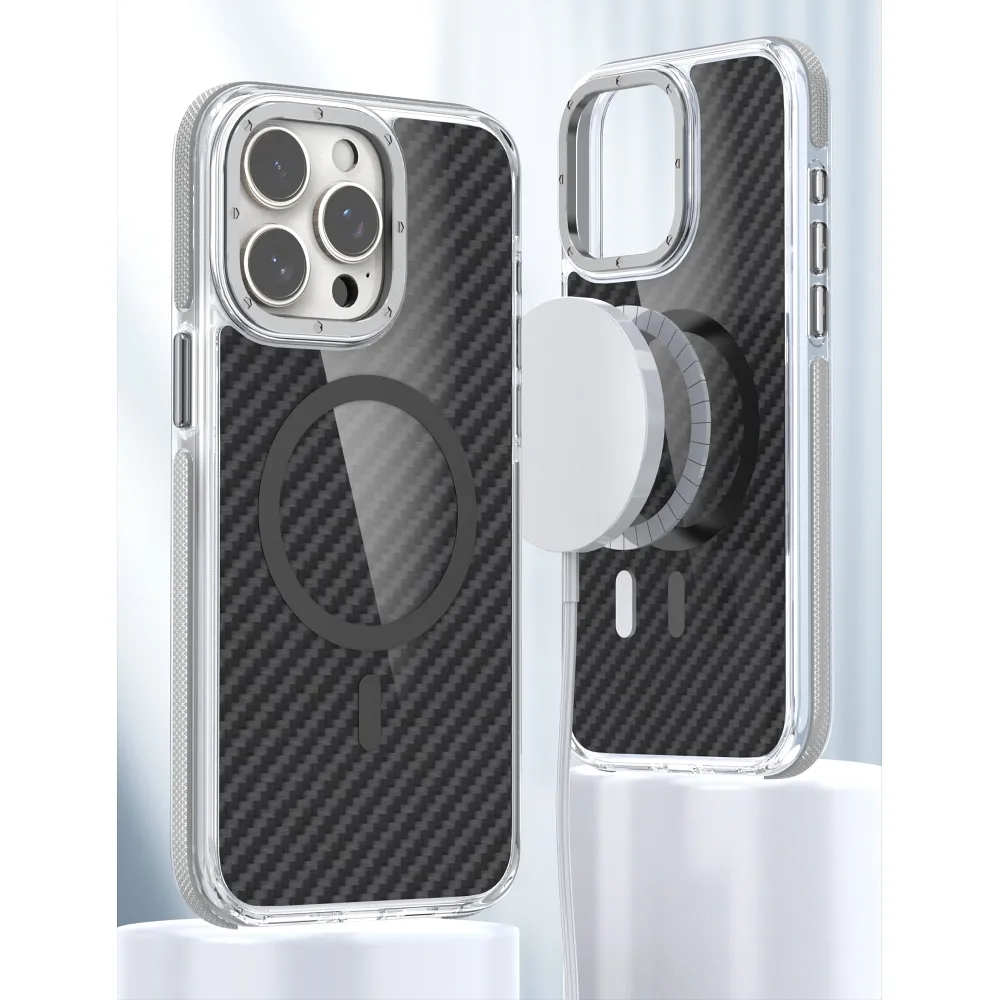 Case for iPhone 16e (SE4 2025) / 17e Fiber compatible with MagSafe gray - Image 6