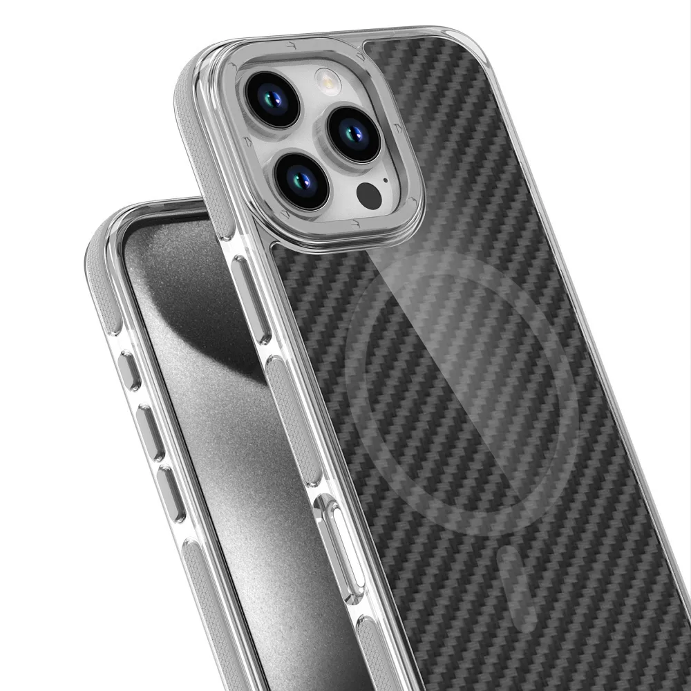 Case for iPhone 16e (SE4 2025) / 17e Fiber compatible with MagSafe gray - Image 7