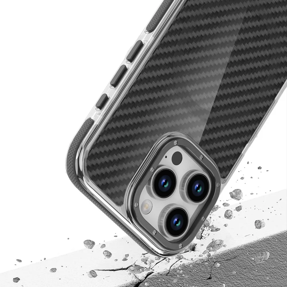 Case for Samsung S25 ULTRA Fiber compatible with MagSafe black - Image 2