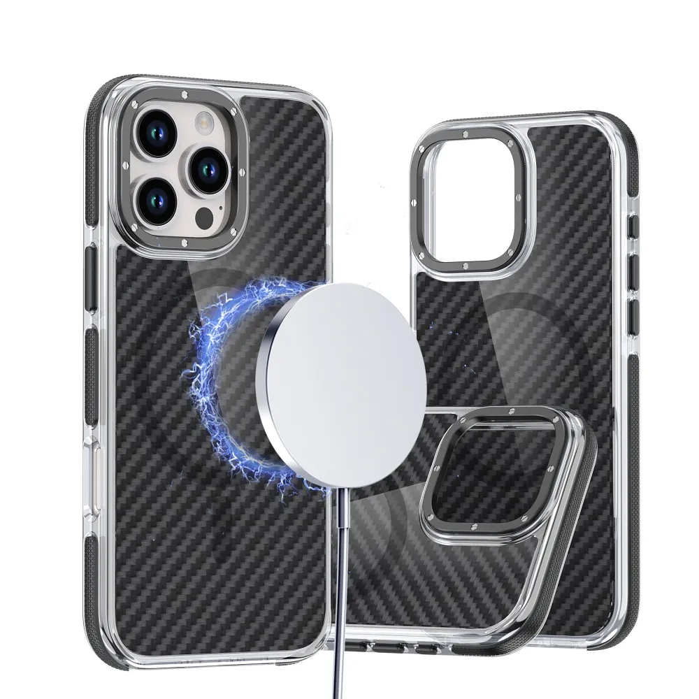 Case for Samsung S25 ULTRA Fiber compatible with MagSafe black