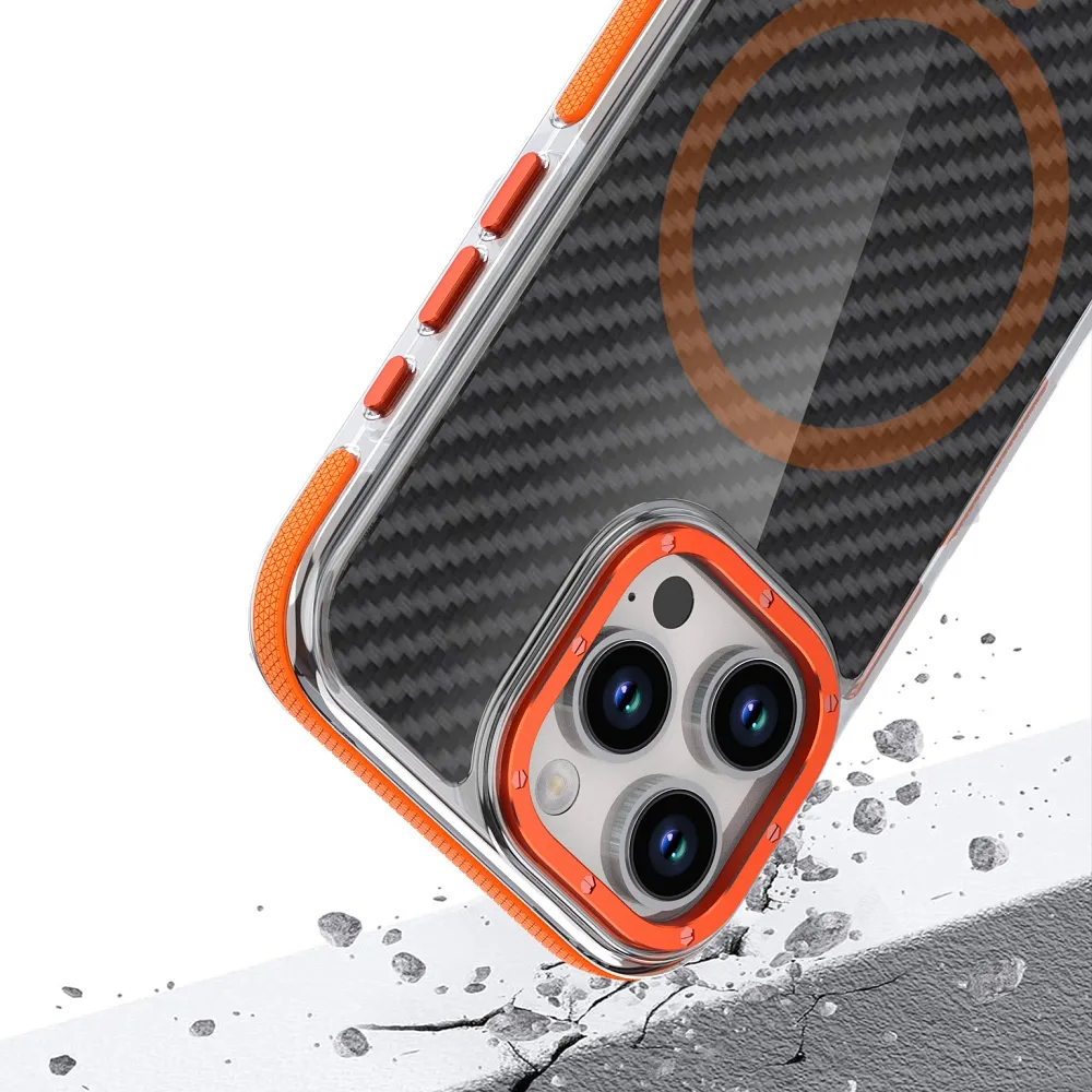 Case for Samsung A26 5G Fiber compatible with MagSafe orange - Image 7