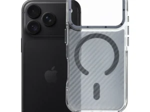Case for iPhone 18 Pro / 17 Pro Fiber compatible with MagSafe gray