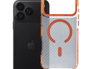 Case for iPhone 18 Pro Max / 17 Pro Max Fiber compatible with MagSafe orange