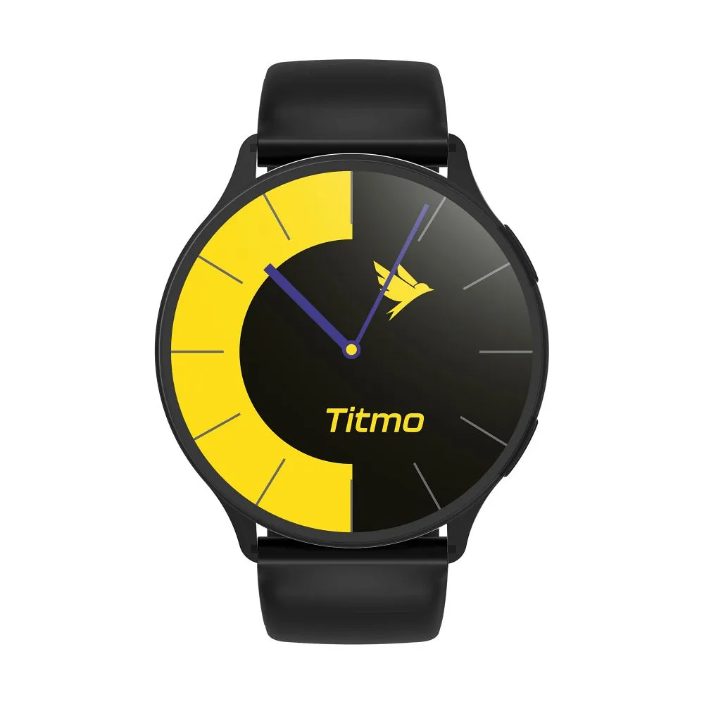 Smartwatch TITMO O-200 (GPS, AMOLED, bluetooth call, silicone strap) black - Image 2