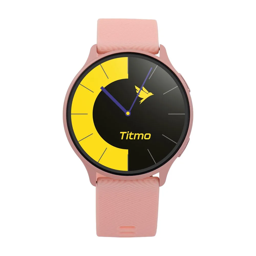 Smartwatch TITMO O-200 (GPS, AMOLED, bluetooth call, silicone strap) pink - Image 2
