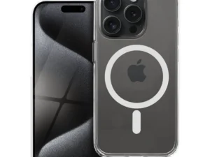 Case for iPhone 15 PRO Forcell F-Protect Clear Hybrid Premium compatible with Magsafe clear