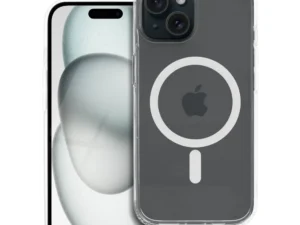 Case for iPhone 15 Forcell F-Protect Clear Hybrid Premium compatible with Magsafe transparent