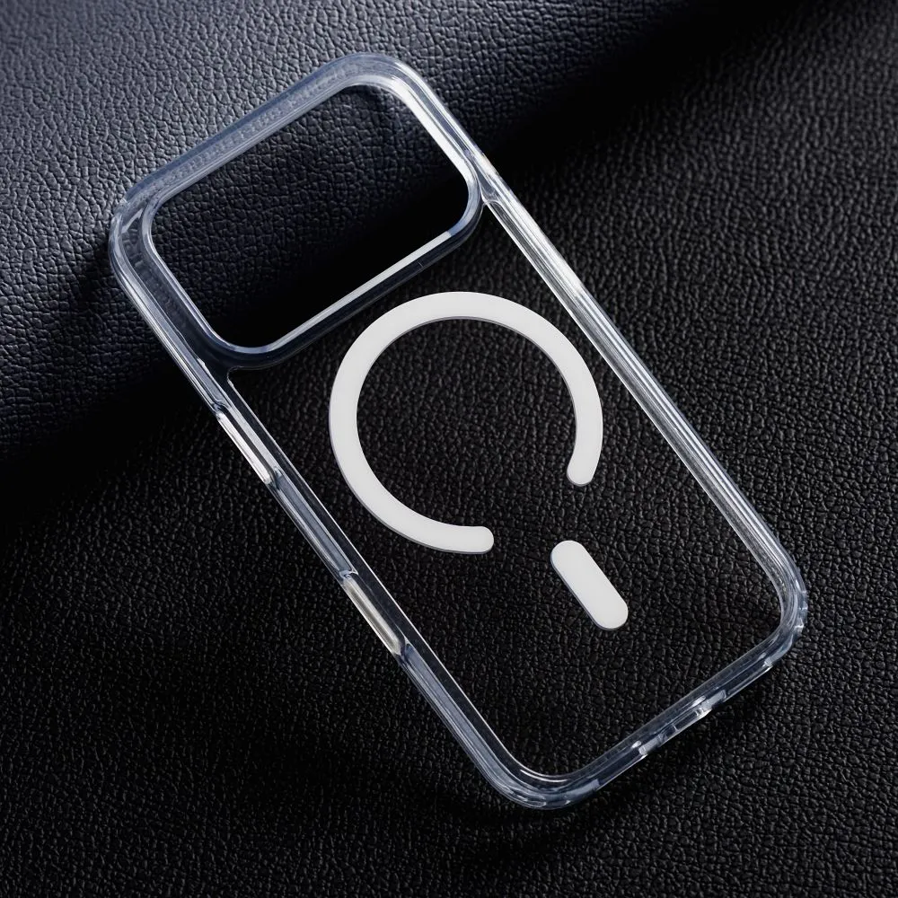 Case for iPhone 16 Forcell F-Protect Clear Hybrid Premium compatible with Magsafe transparent - 4. kép