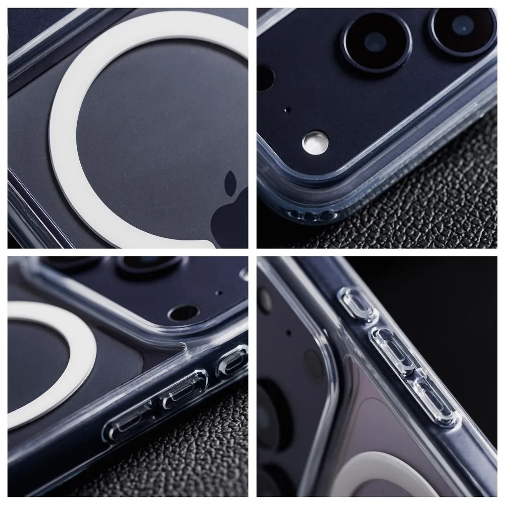 Case for iPhone 17 Forcell F-Protect Clear Hybrid Premium compatible with Magsafe transparent - 9. kép
