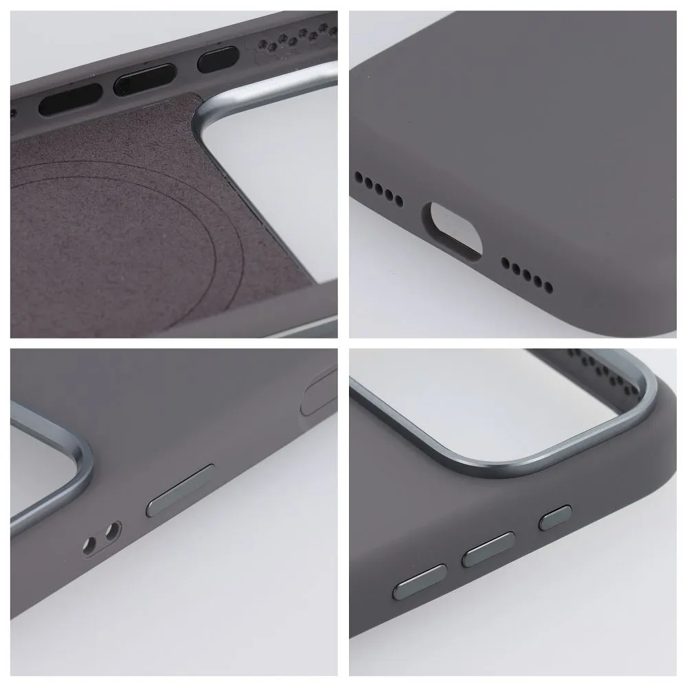 Case for iPhone 15 PRO Forcell F-Protect Frame Premium compatible with Magsafe gray - 8. kép