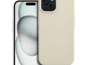 Case for iPhone 15 Forcell F-Protect Frame Premium compatible with Magsafe antique white