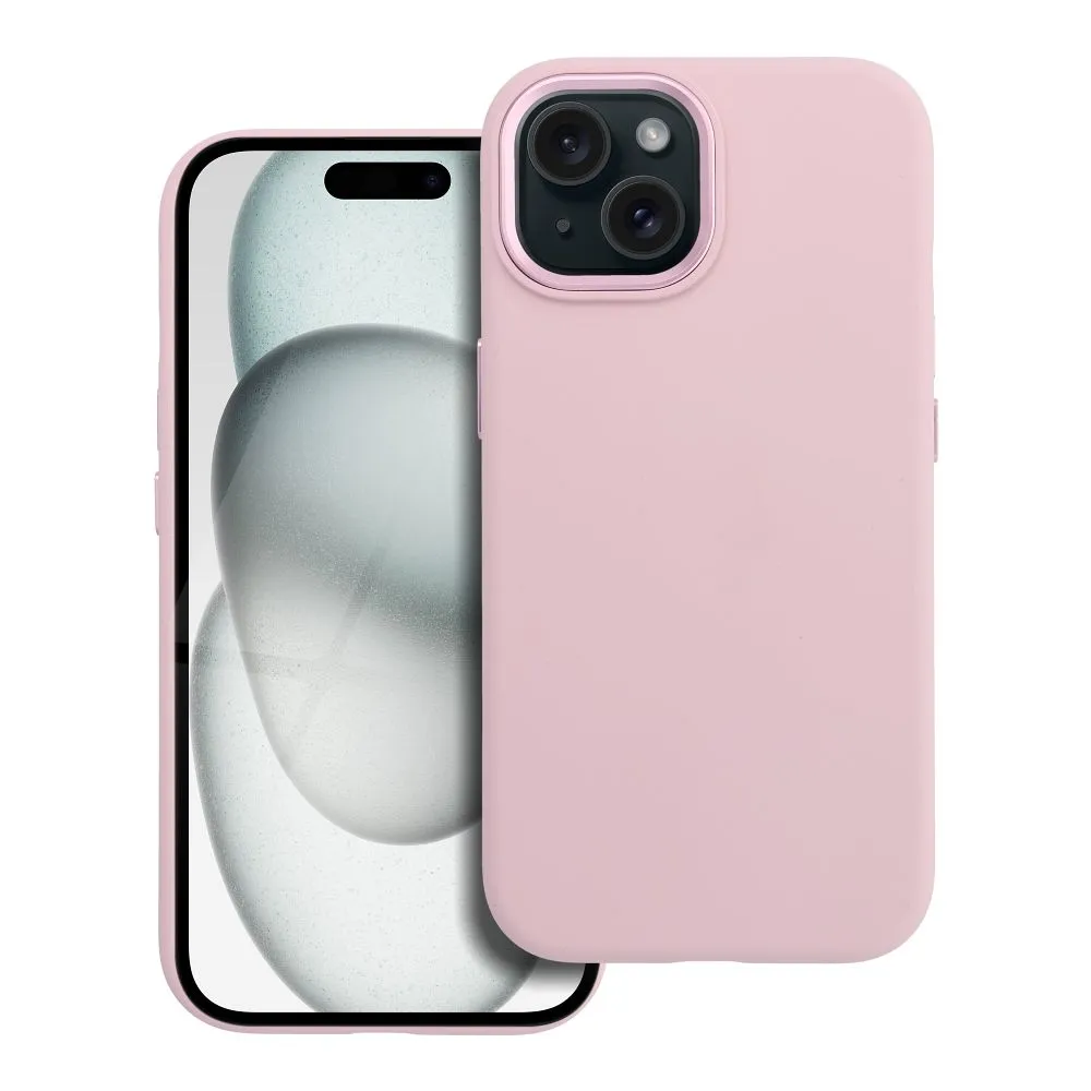 Case for iPhone 15 Forcell F-Protect Frame Premium compatible with Magsafe pink