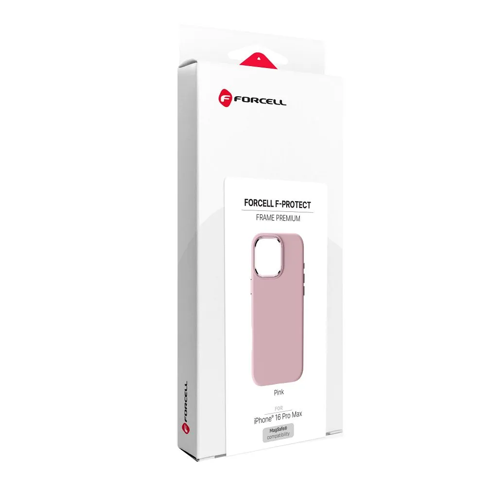 Case for iPhone 16 PRO MAX Forcell F-Protect Frame Premium compatible with Magsafe pink - 10. kép