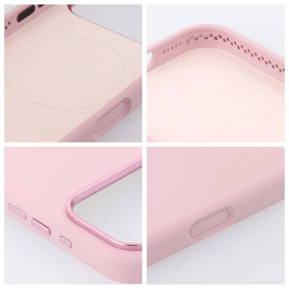Case for iPhone 16 PRO MAX Forcell F-Protect Frame Premium compatible with Magsafe pink - 8. kép