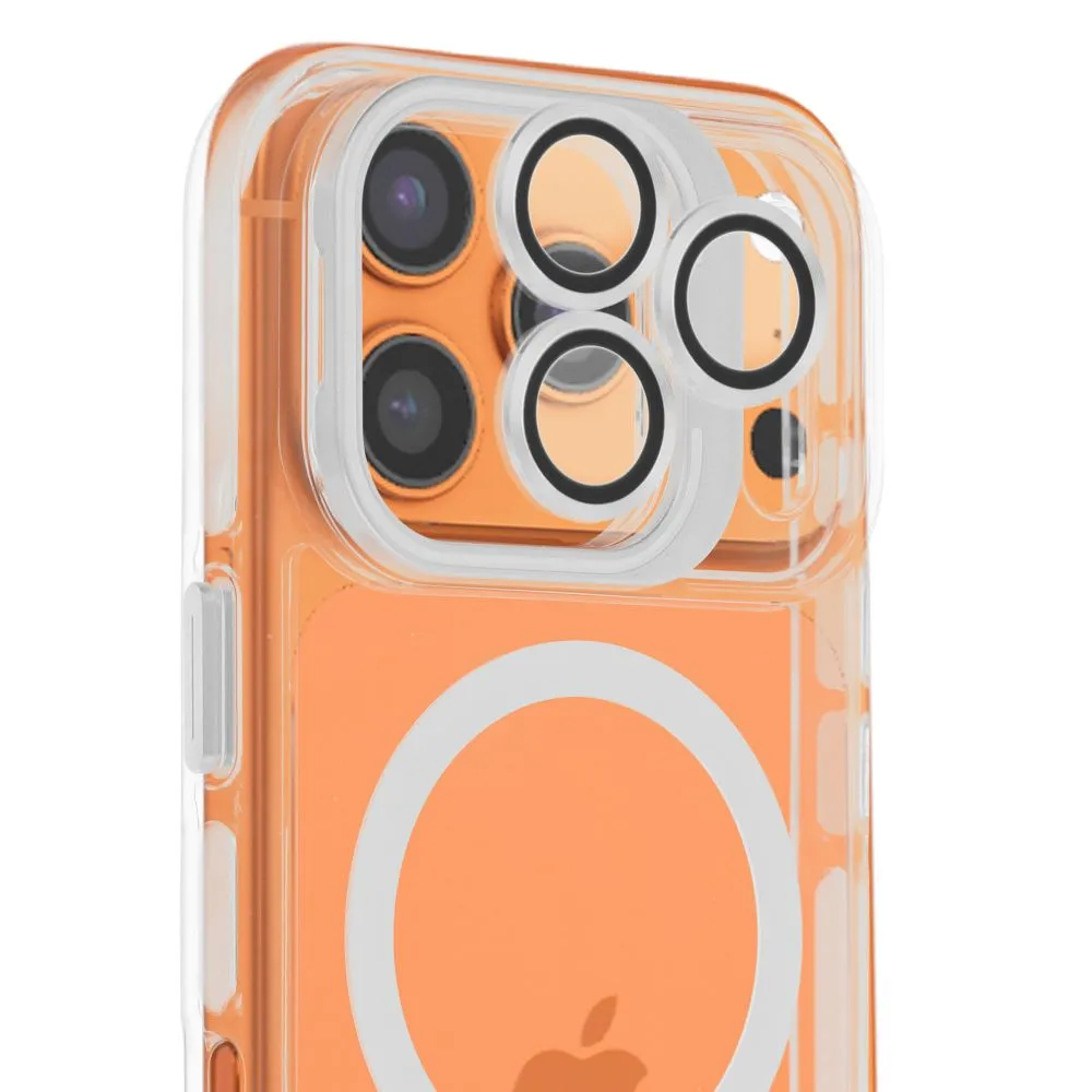 Case for iPhone 16 PRO MAX Lens Mag Cover compatible with MagSafe white - 6. kép