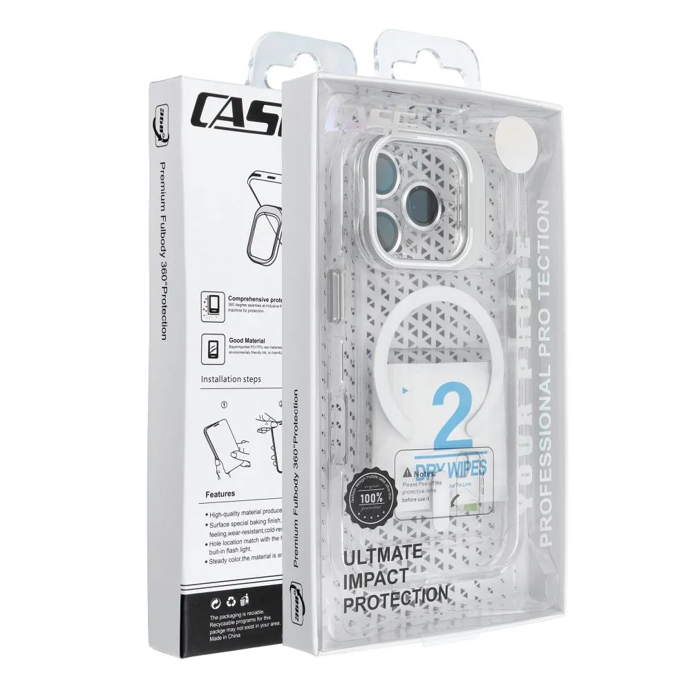 Case for iPhone 16 PRO MAX Lens Mag Cover compatible with MagSafe white - 5. kép