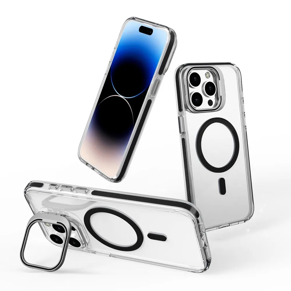 Case for iPhone 15 Lens Mag Cover compatible with MagSafe black - 2. kép
