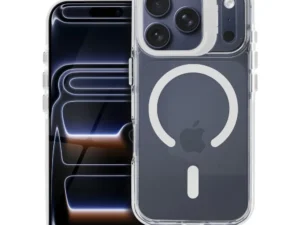 Case for iPhone 15 Lens Mag Cover compatible with MagSafe white