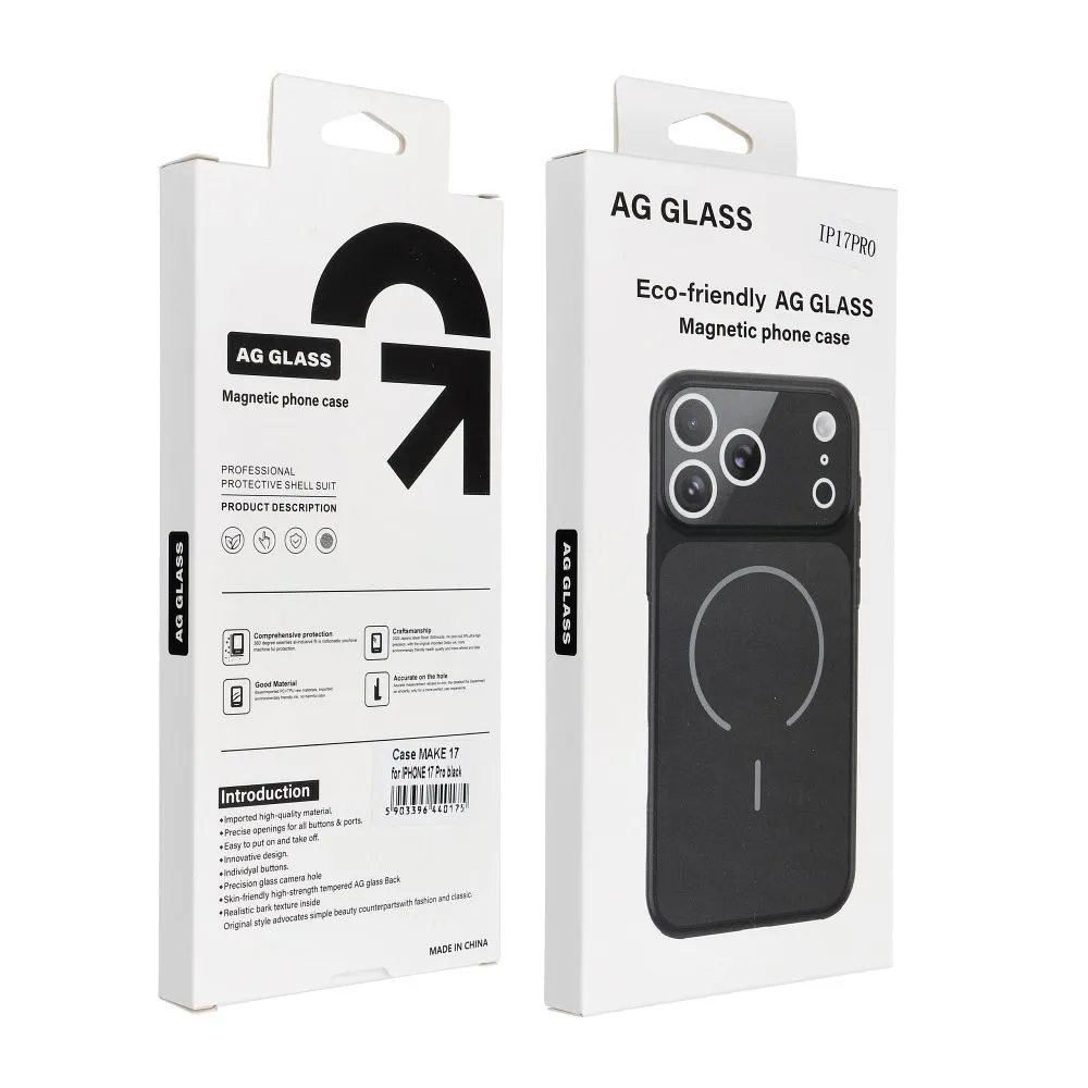 Case for iPhone 16 PRO Make 17 compatible with MagSafe black - 8. kép