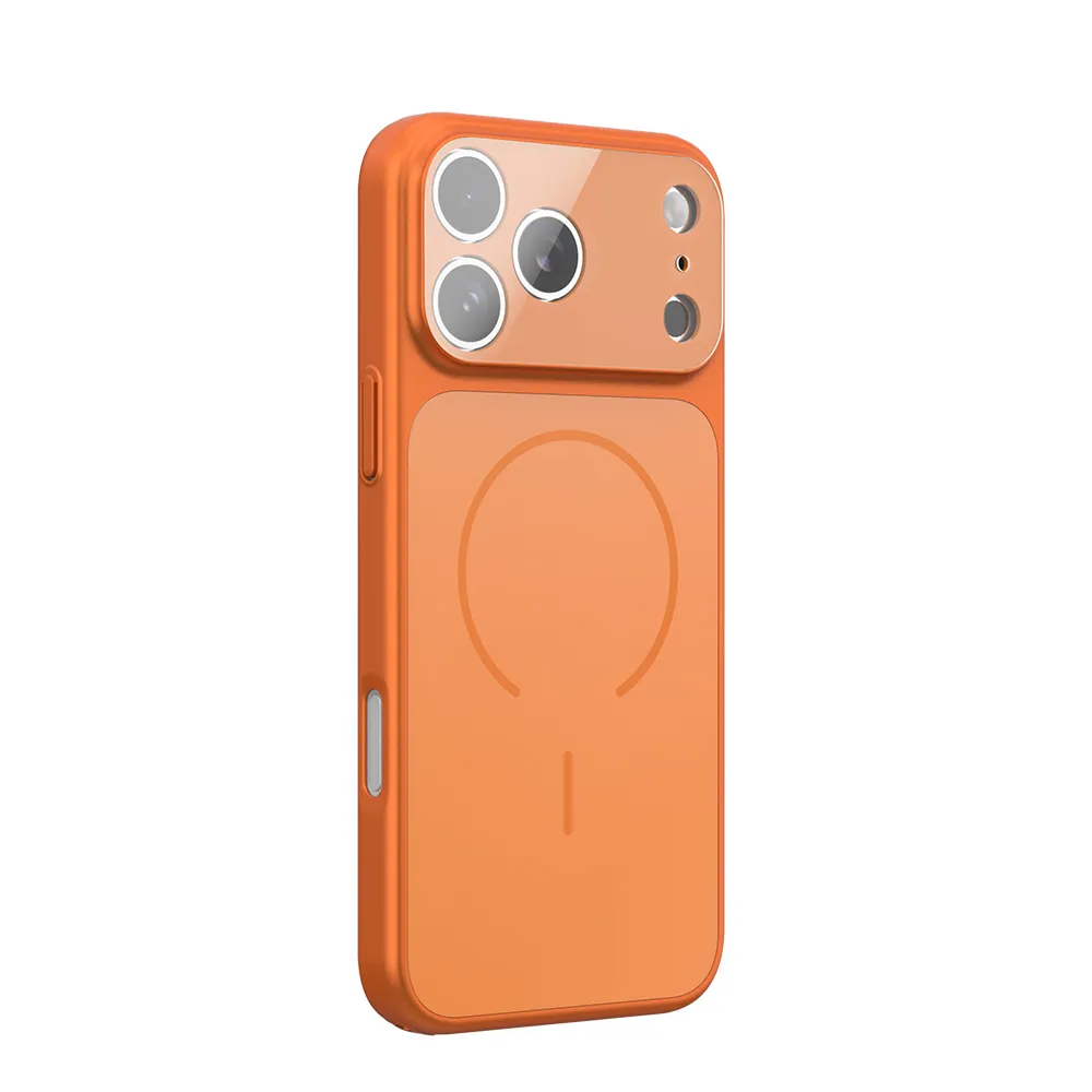 Case for iPhone 15 PRO MAX Make 17 compatible with MagSafe orange - Image 5
