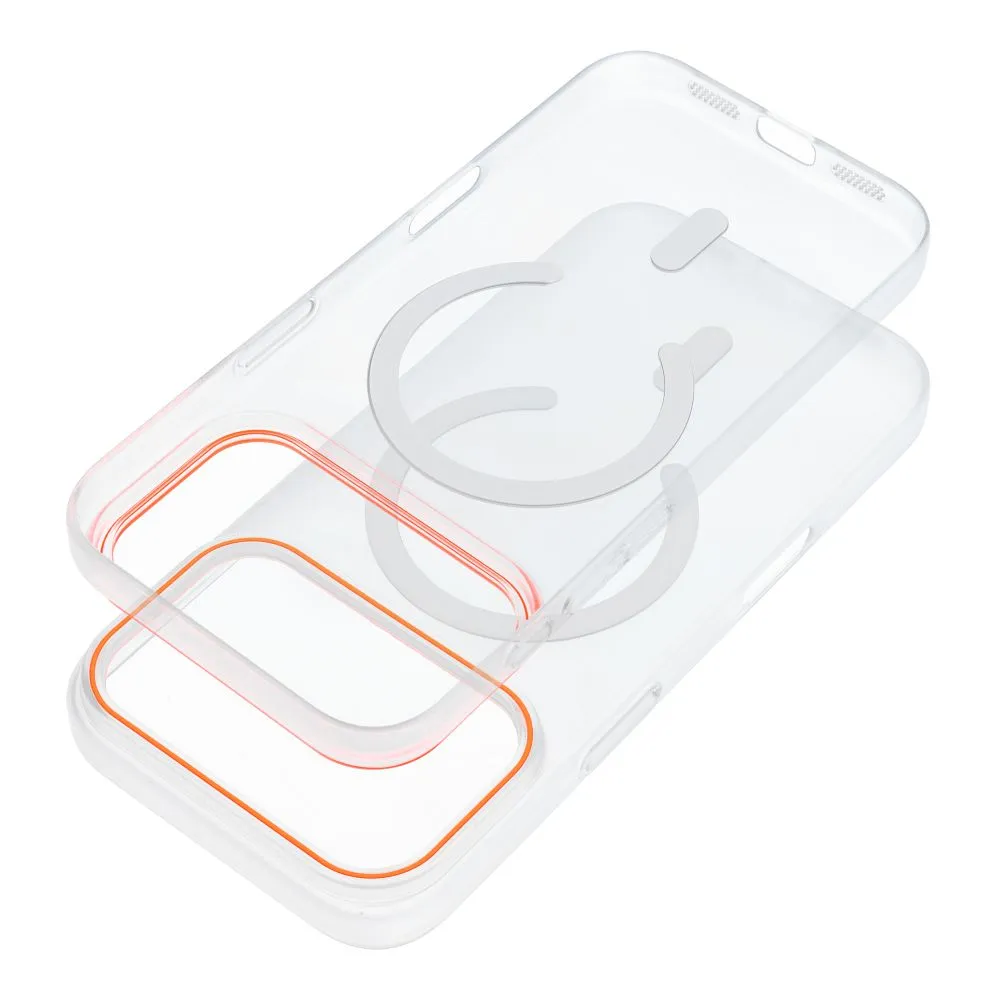Case for iPhone 17 AIR Go Orange compatible with MagSafe transparent - Image 2