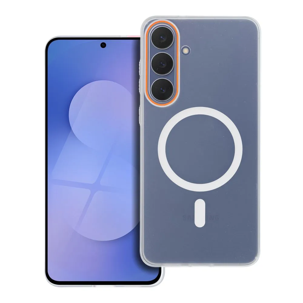 Case for Honor 400 Go Orange compatible with MagSafe transparent