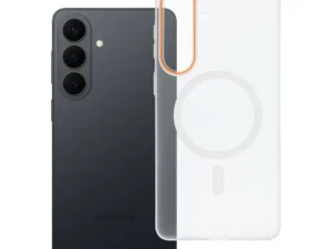 Case for Samsung S26 PLUS Go Orange compatible with MagSafe transparent