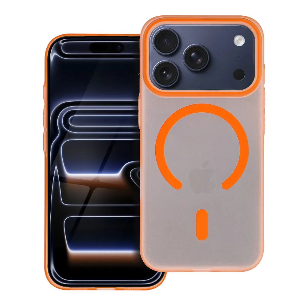 Case for iPhone 17 AIR Go Orange compatible with MagSafe orange